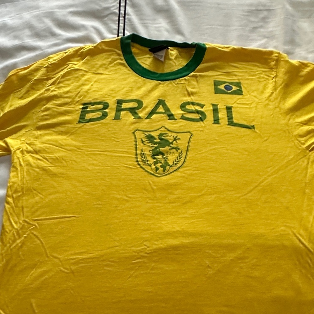 Brasil UNITAS Yellow Men's Jersey Teeshirt